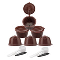 WISH 6-Piece Set For Coffee Machine With Refillable Coffee Capsule, Spoon And Cleaning Brush, High Quality Filter. Oasis Select As Shown NONE