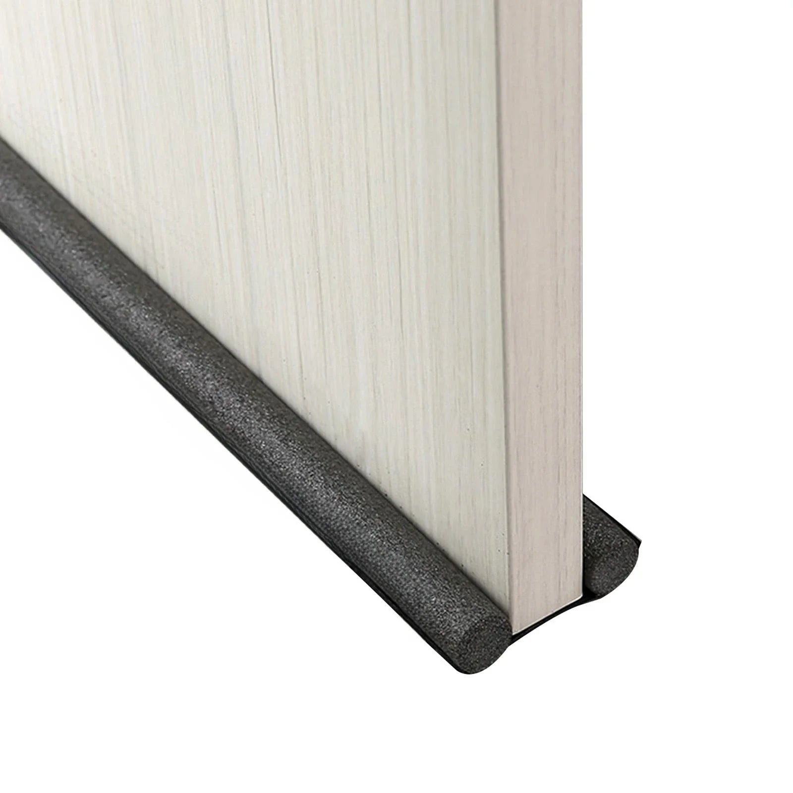 Adjustable Door Bottom Seal Strip Weather Strip Under Door Draft Stopper Thicker Anti-Cold Gap Blocker Sealing Weather Strip Oasis Select Black-B