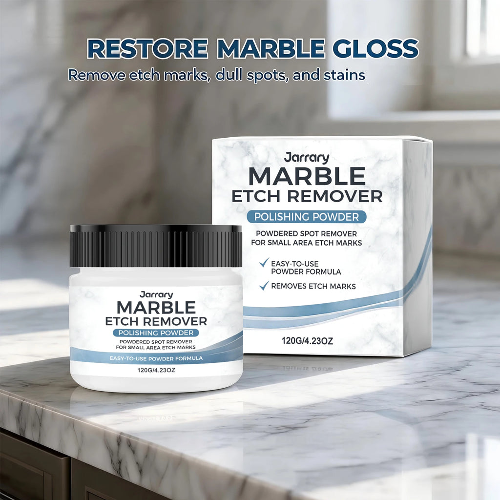 Marble Polishing Powder Etch Mark Removes Scratches Stains and Dullness Restores Shine for Stone Countertops Floors and Surfaces Oasis Select