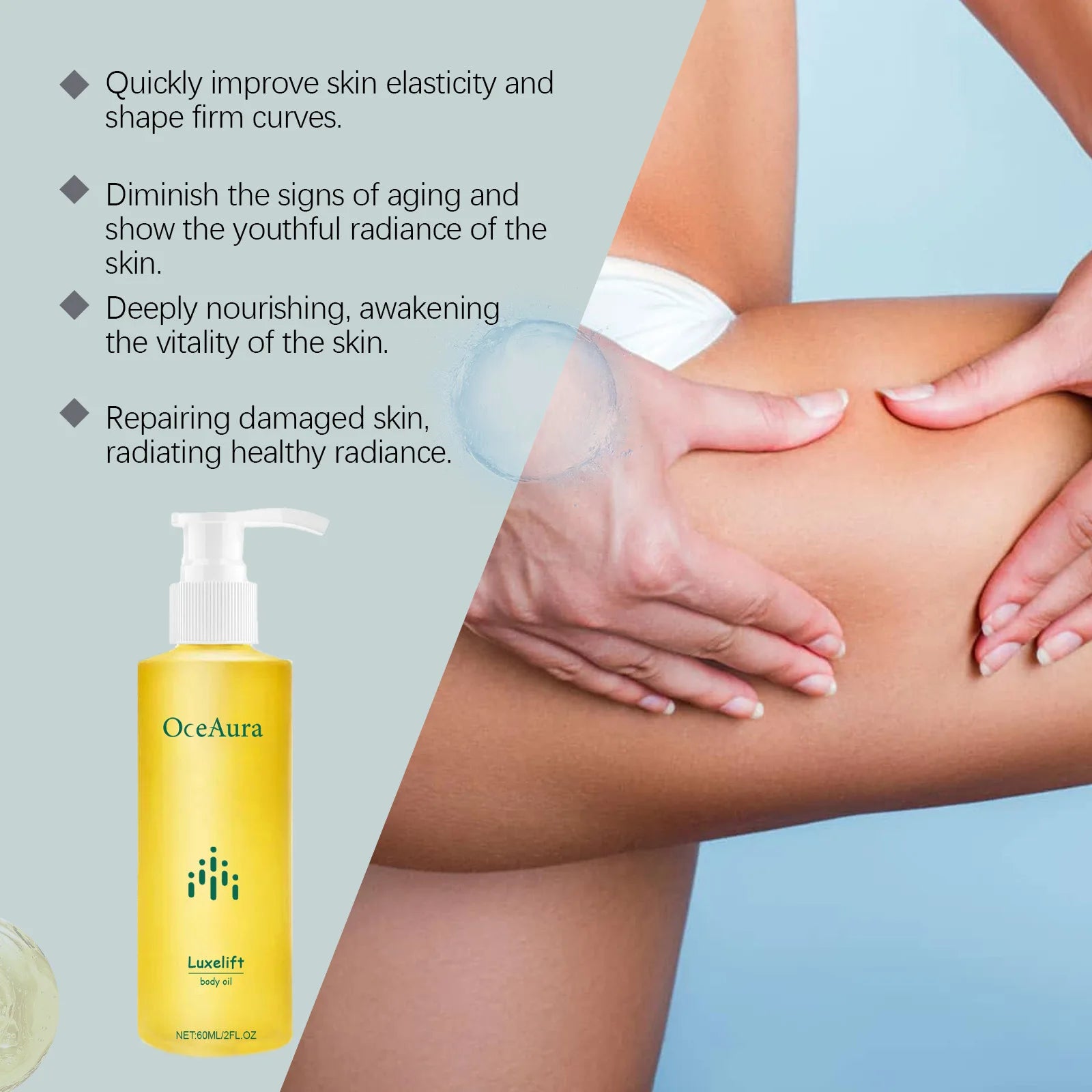 OceAura Skin Firming Body Oil – Anti-Wrinkle & Nourishing Firming Body Oil Oasis Select