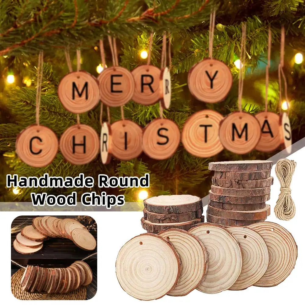 30 Round Wood Slices – DIY Craft, Wedding & Party Décor