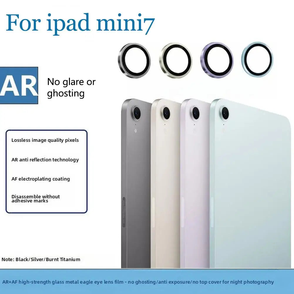 Metal Camera Lens Protector for Apple iPad Mini 7 | Tempered Glass