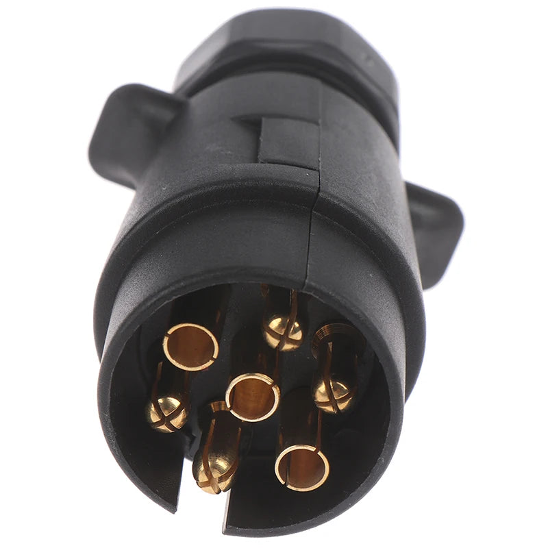 12V 7 Way Round Standard European Car Plug Connector 7 Pin Socket Plugs Trailers Oasis Select