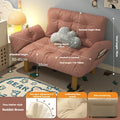 Lazy sofa, double rental room, bedroom, small-sized, internet famous, tatami, balcony, leisure, folding sofa bed, lounge chair Oasis Select Pink