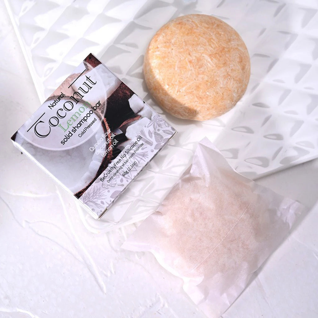 Coconut Oil & Shea Butter Solid Shampoo Bar for Men – 60g