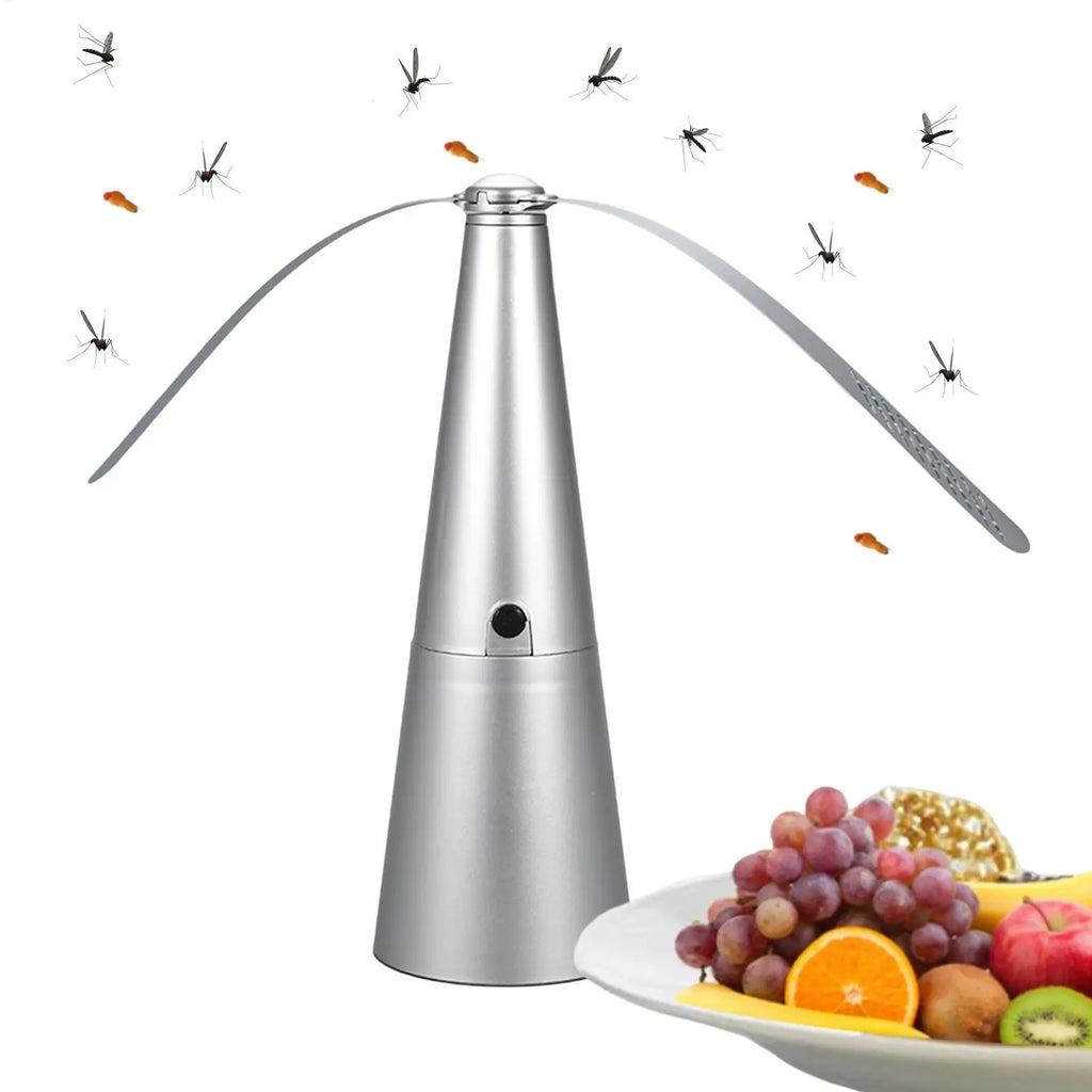 Outdoor Fly Bug Repeller Kitchen Dining Table Meal Pests Fan Desktop Tabletop Electric Battery Operated Food Protector Tool Oasis Select Default Title