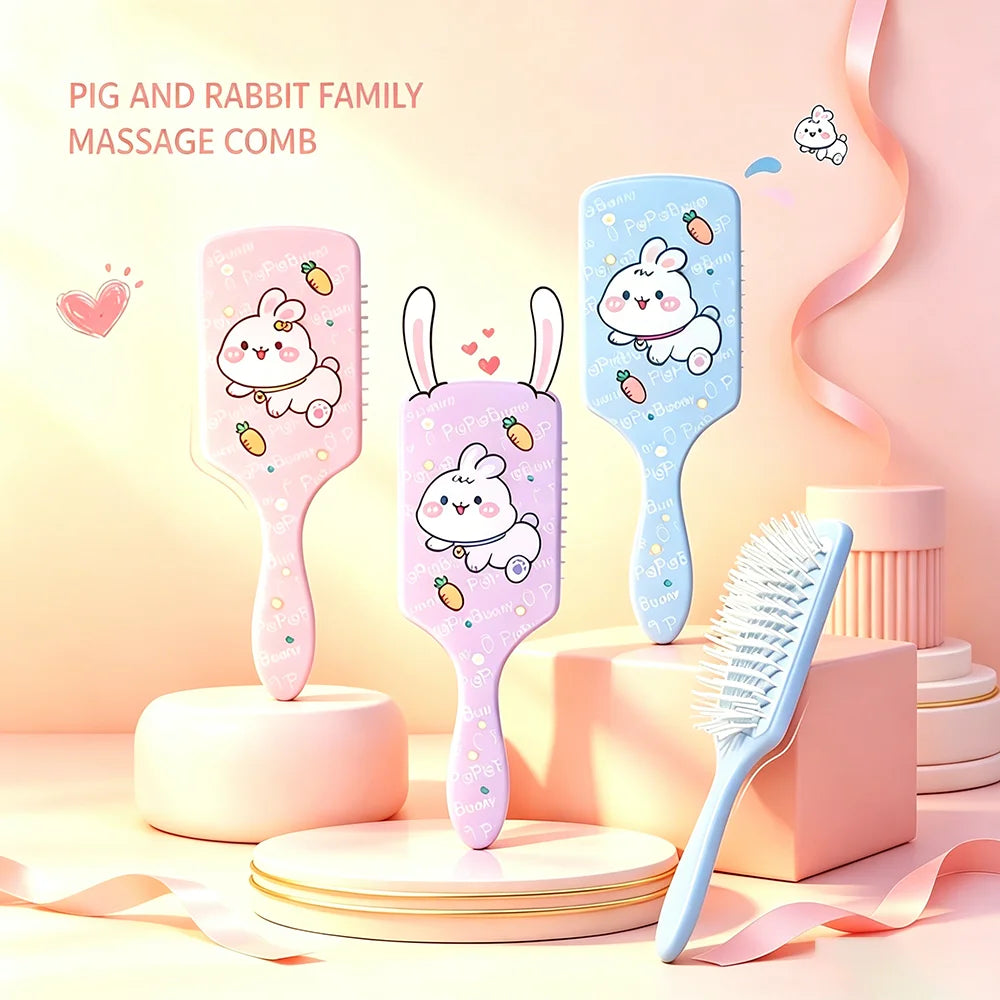 Cute Cartoon Air Cushion Comb – Anti-Static Scalp Massage Air Cushion Comb Oasis Select