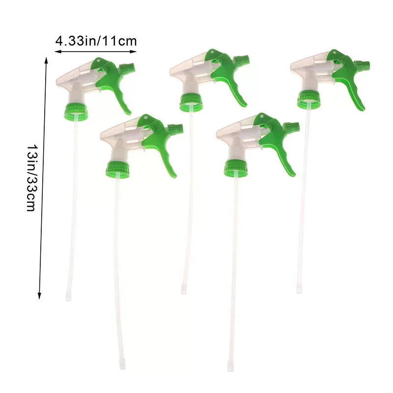 5Pcs Durable Spray Bottle Trigger Nozzle Set for Hair Styling Garden Plant Watering - Compatible with Beverage Coke Bottles Oasis Select