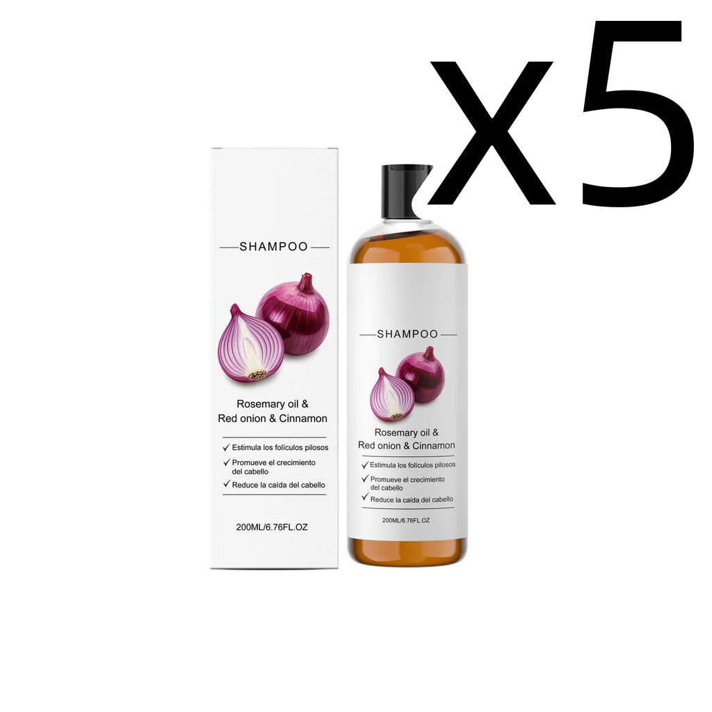 Onion & Cassia Shampoo – Strengthen, Repair & Add Shine 200ml Hair Growth Shampoo Oasis Select 200ml Boxed X 5PCS