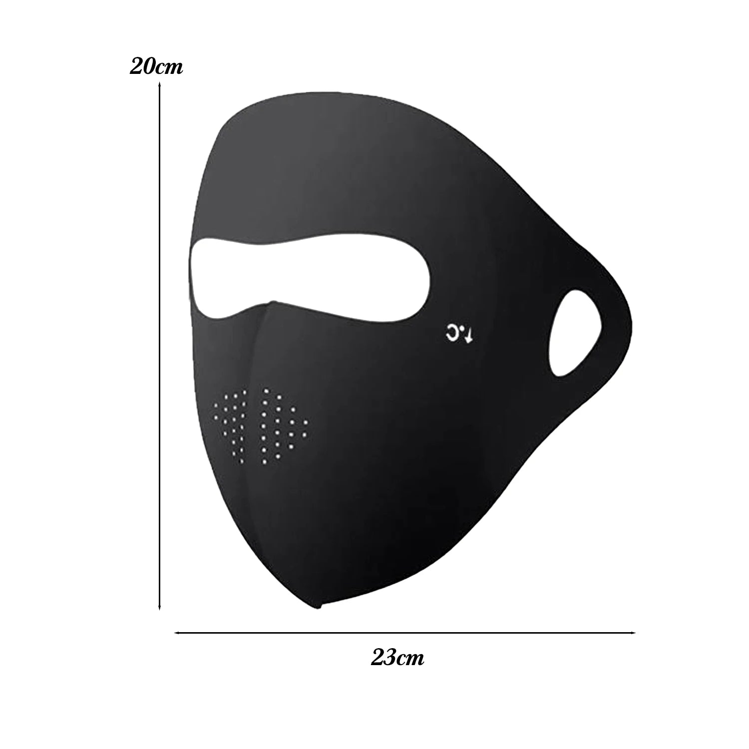 UPF 50+ Ice Silk Full Face Sun Mask – Cooling & UV Protection