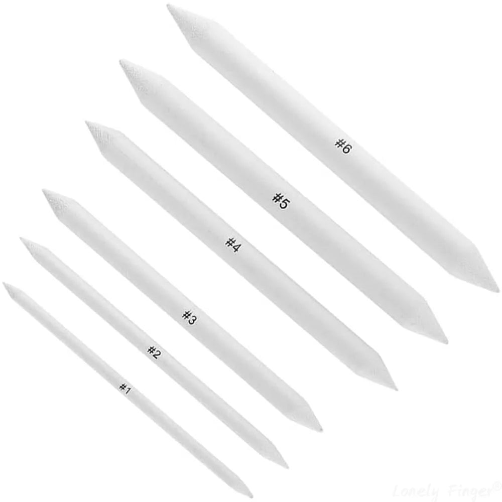 Paper Art Blending Stumps for Drawing Shading, Drawing Supplies Pencil Sketch Paint Tools, for Student Artist Sketch Painting Oasis Select 6pcs Paper Pens