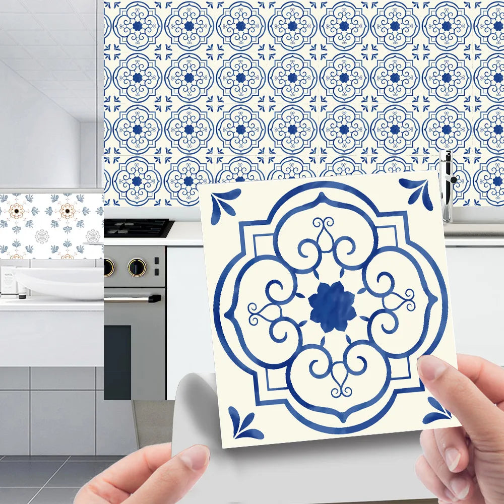 Crystal tiles pasted mosaic wall pasted retro tiles tiles pasted simple kitchen stove stickers pvc wall stickers Oasis Select CRY004 20pcs-20x20cm