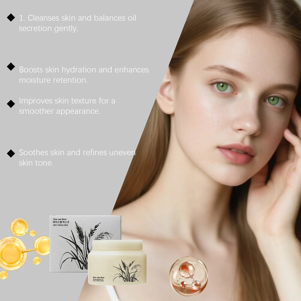 Rice Milk Hydrating Face Mask – Moisturizing & Skin-Softening