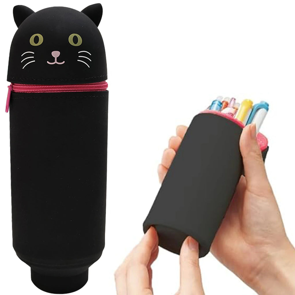 Animal standing pencil case, pen holder suitable for students, school, office, back-to-school gifts Oasis Select