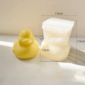 3D Duck Aromatherapy Candle Silicone Mold Handmade Soap DIY Duck Ice Hockey Gypsum Ornament Resin Mould Oasis Select White
