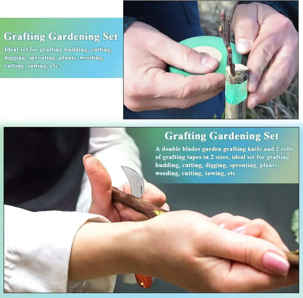 Folding Grafting Knife Grafting Tools Grafting Pruning Knife Professional Garden Fruit Tree Grafting Cutter Wooden Handle Knife Oasis Select
