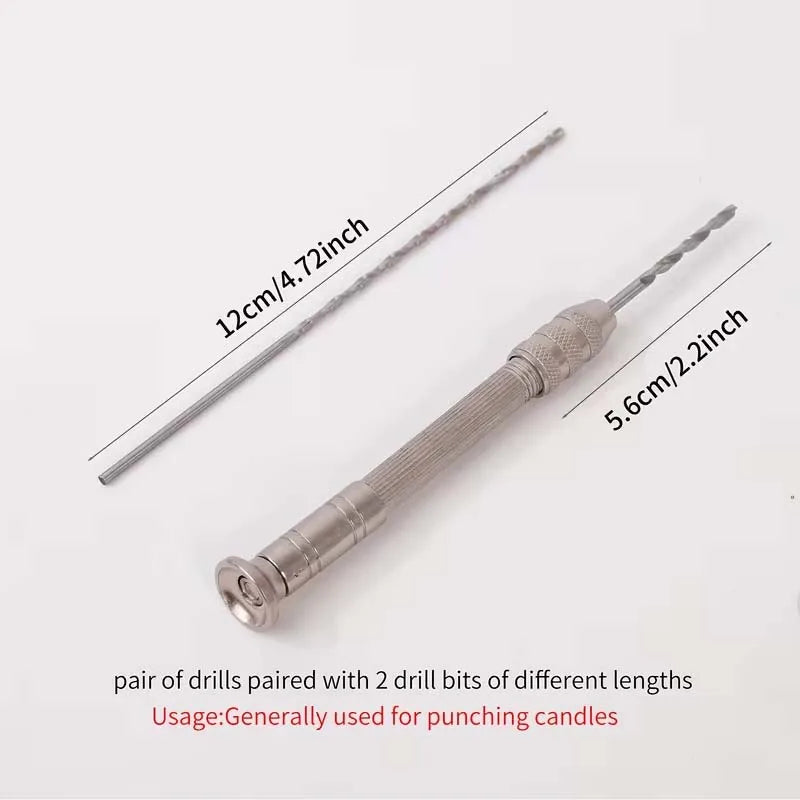 Candle Making Kit with Heavy-Duty Metal Puncher Tool, 2 Drill Bits Punching Set for DIY Homemade Candles Oasis Select