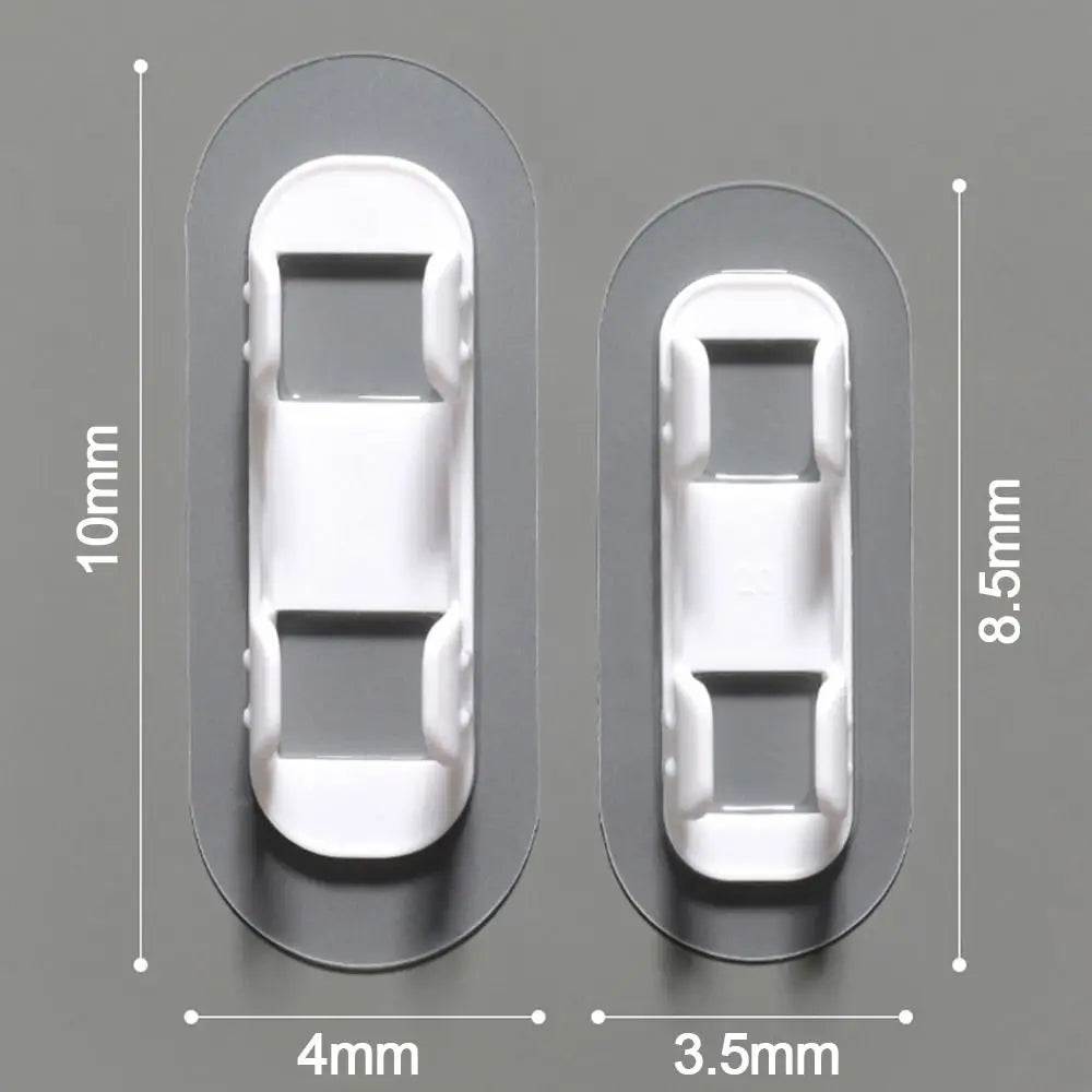 5pcs Plastic Pipe Clamp Hooks Cable Clips Pipe Support Wiring Hose Clamp Self-adhesive Fasteners Drain Pipe Holder Oasis Select