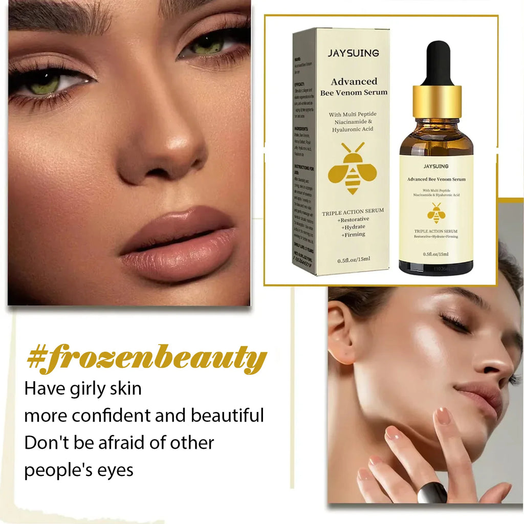 Jaysuing Bee Venom Serum Tighten Lightens Fine Lines Repair Dullness Moisturizing Firming Facial Skin Essence Brightening Skin Oasis Select