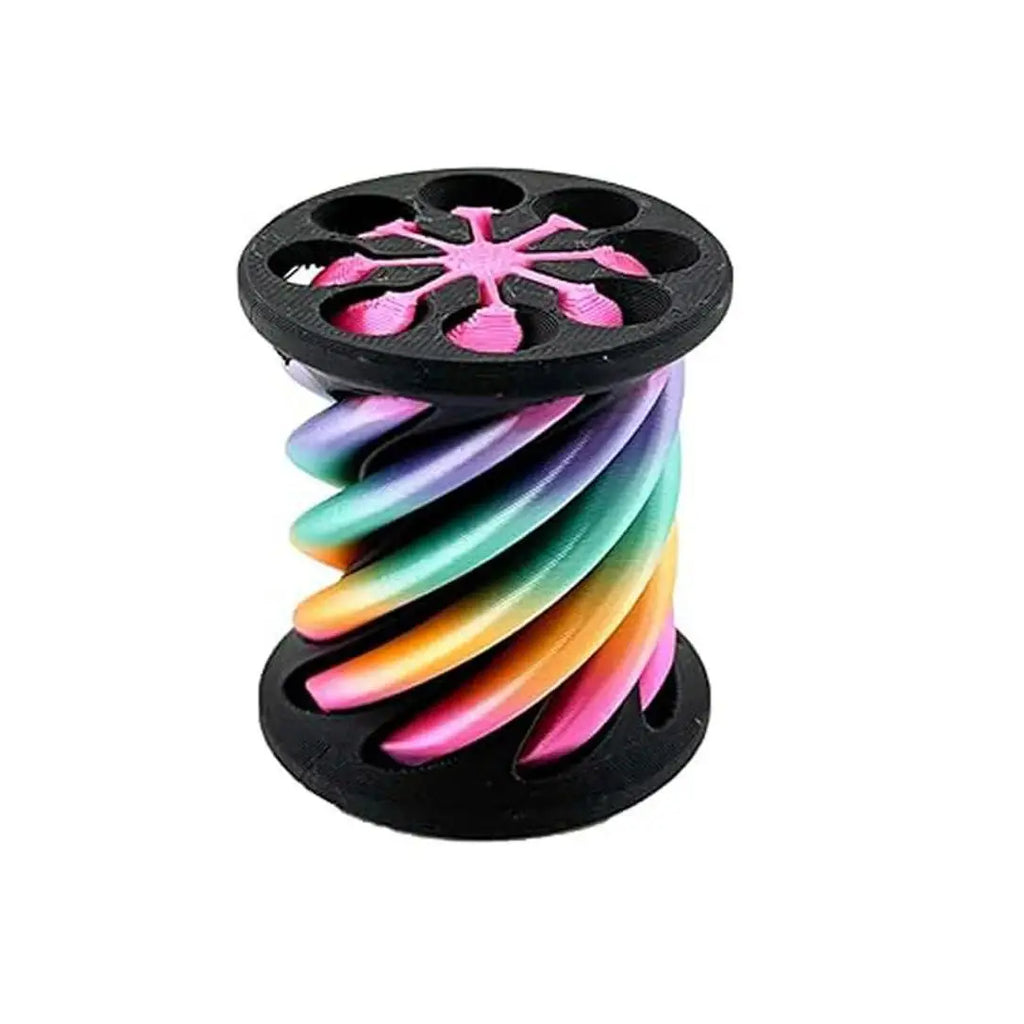 3D Printing Decompression Spinning Toy Through Pyramid Spiral Cone