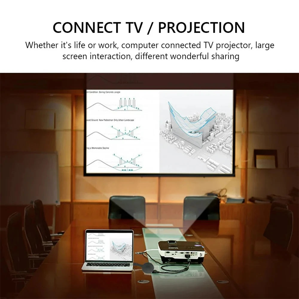 Wireless HDMI Mirroring Multiple Device Mobile Phoneconnected To TV HD 1080P Projection Computer Ipad WIFI Live Screen Projector Oasis Select