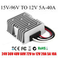 Buck 60V 60V-12V 5A-40A 24V 36V 48V 60V 72V to 12V Voltage Regulator Step-down DC Converter Car Truck Boat Power Supply Oasis Select 48V(30V-60V) 12V 10A
