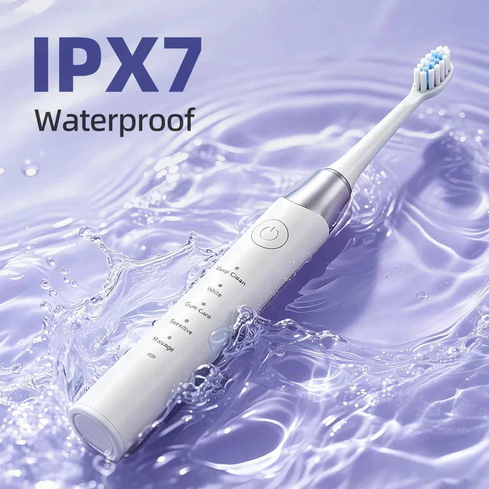 AFDEAL Sonic Electric Toothbrush 5 Modes | IPX7 & 4 Heads