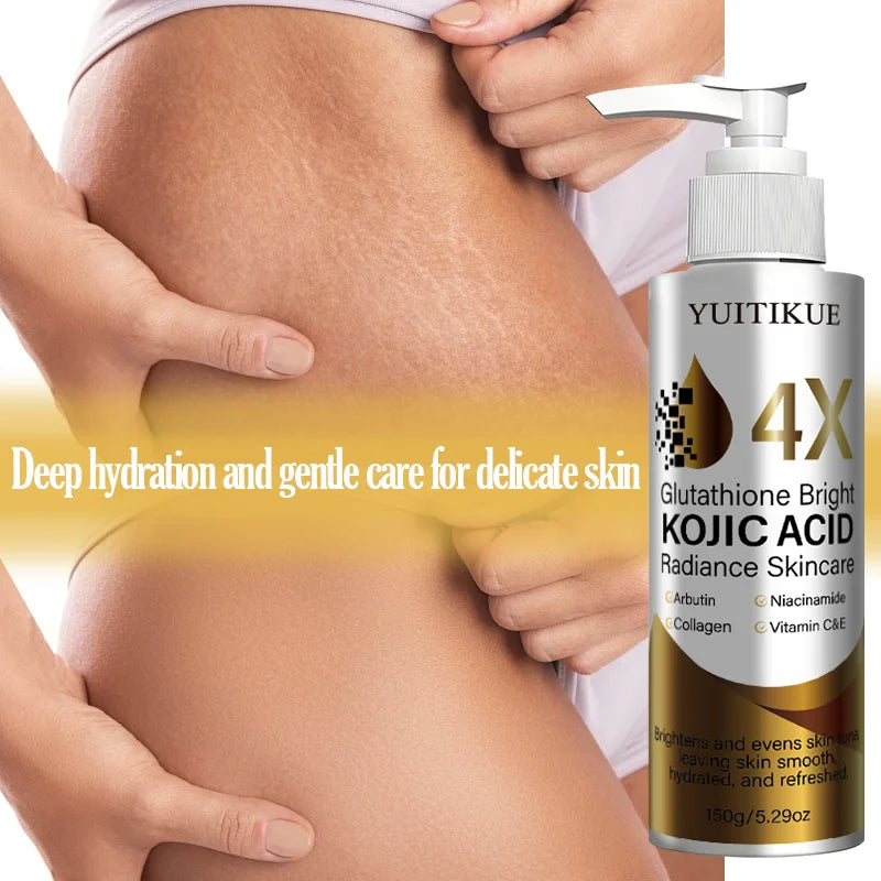 YUITIKUE Kojic Acid Brightening Cream Even Skin Tone Deep Hydrate Gentle For Delicate Skin Full Body Use Oasis Select