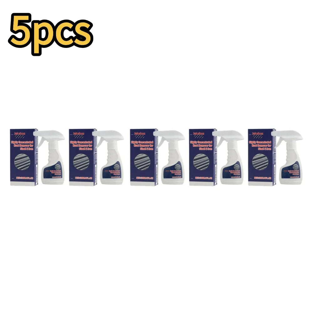 Metal Rust Remover Multipurpose Rust Stain Remover Gentle Portable Rust Remover Liquid for Rebar Iron Car Maintenance Cleaning Oasis Select 5pcs