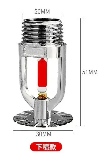 High Quality 1/2 Inch DN15 Brass Pendent Type Fire Sprinkler Head Fire Extinguishing System Protection 68 Degrees Oasis Select under
