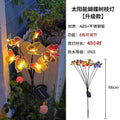 LED Waterproof Solar Simulated Butterfly Lawn Light, Courtyard Garden Ground Insert Path Decorative Light Solar Light Outdoor Oasis Select Warm light 10 heads 5W