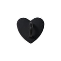 2Pcs Kawaii Adhesive Metal Heart Phone Charm Holder Mobile Phone Case Finger Ring Stand Hooks Buckle Charms Clasp Accessories Oasis Select Black
