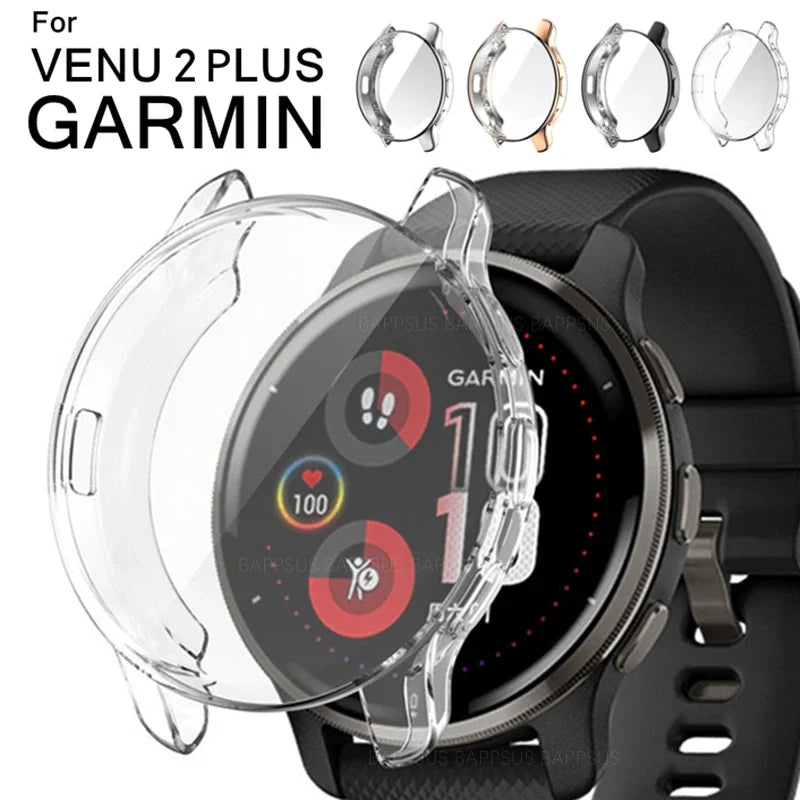 Garmin Venu 2 Plus TPU Case – Anti-Scratch Full Cover Protector Smartwatch Protective Case Oasis Select