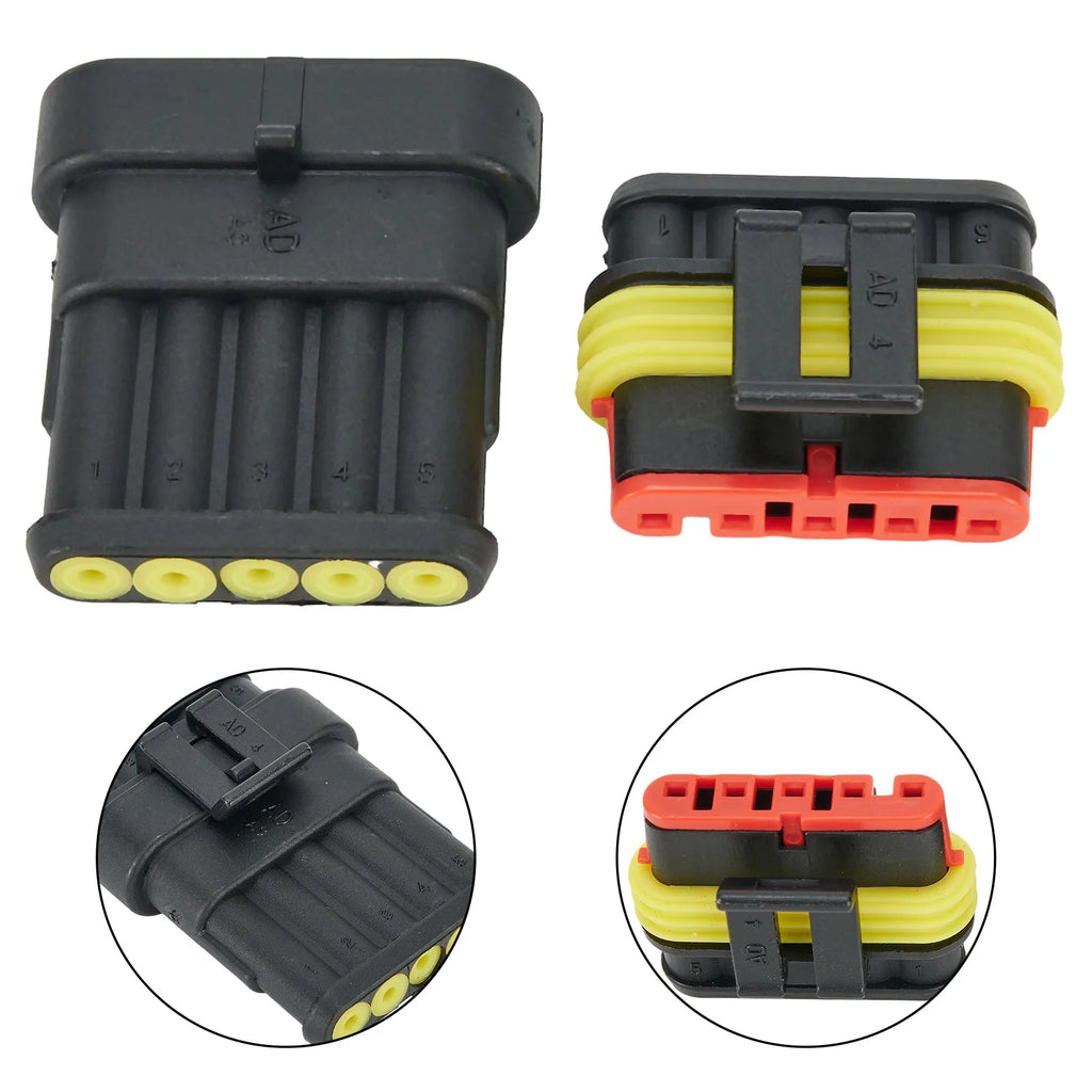 IP67 Waterproof Connector Plug 1–6 Pin | Car, Boat & Auto Wire Waterproof Wire Connector Oasis Select
