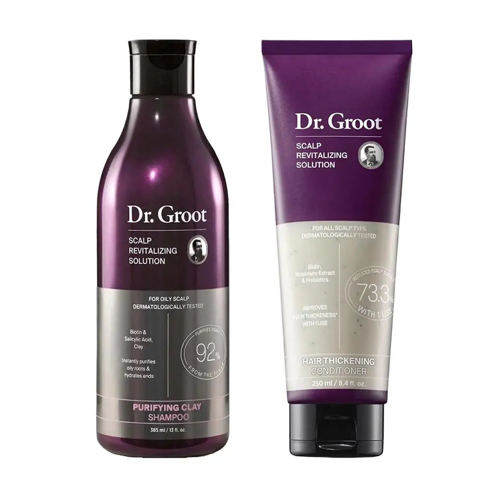 Dr.Groot Anti-Hair Loss Shampoo & Conditioner Set | 385ml+250ml Shampoo & Conditioner Set Oasis Select set A