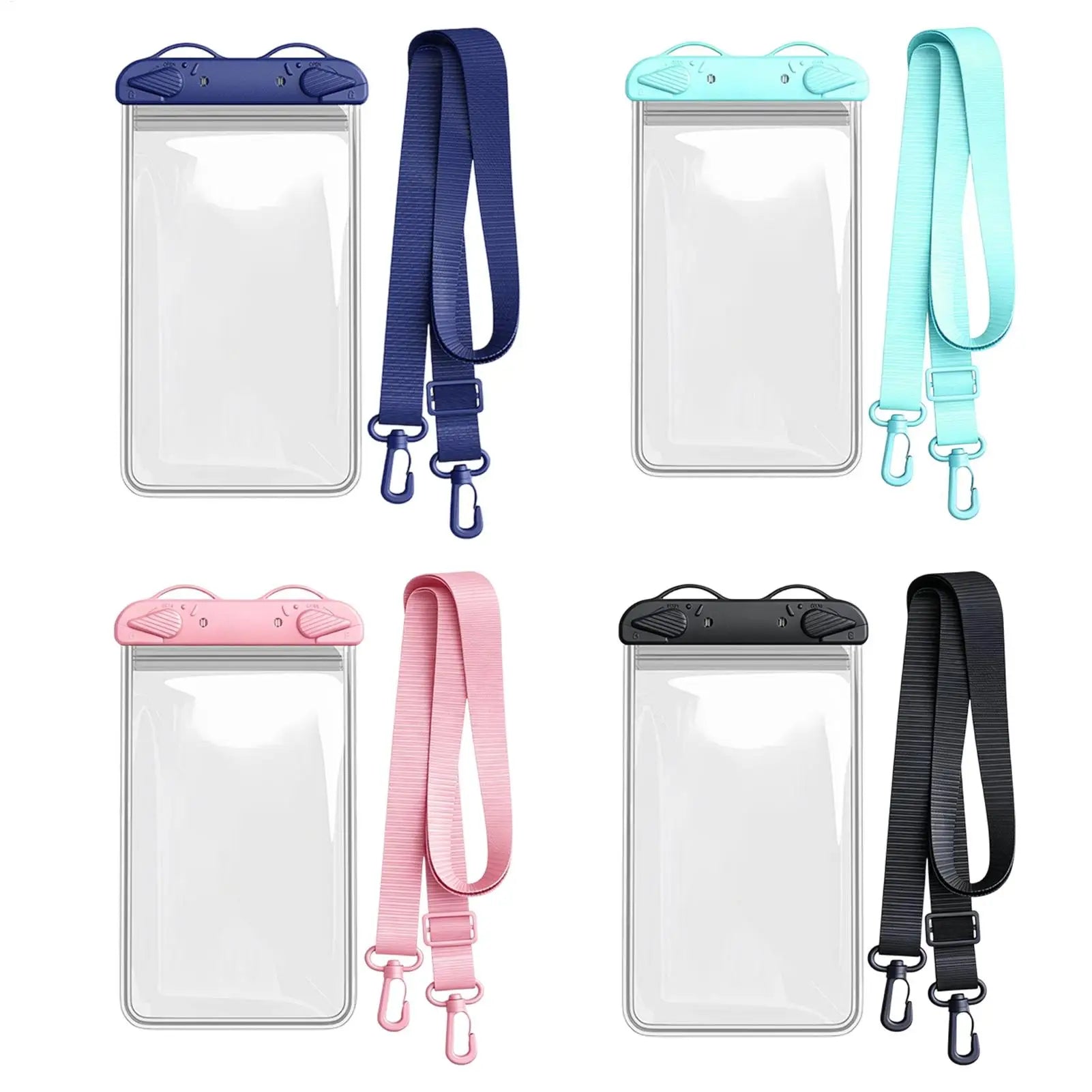 Transparent Waterproof Phone Case Touch Screen Under 7.0 inches Phone Cover with Lanyard Phone Sealed Bag Swimming Diving Oasis Select