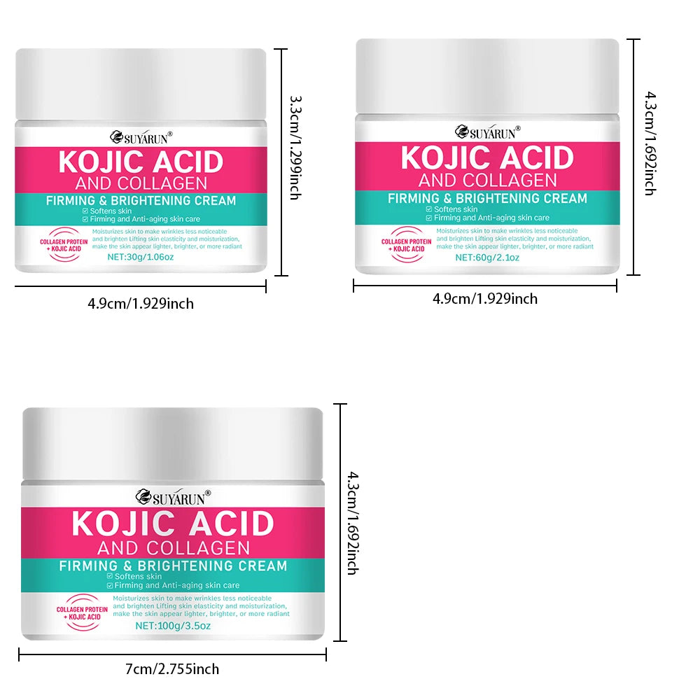 SUYARUN Kojic Acid & Collagen Face Cream – Brightening Moisturizer Brightening Face Cream Oasis Select