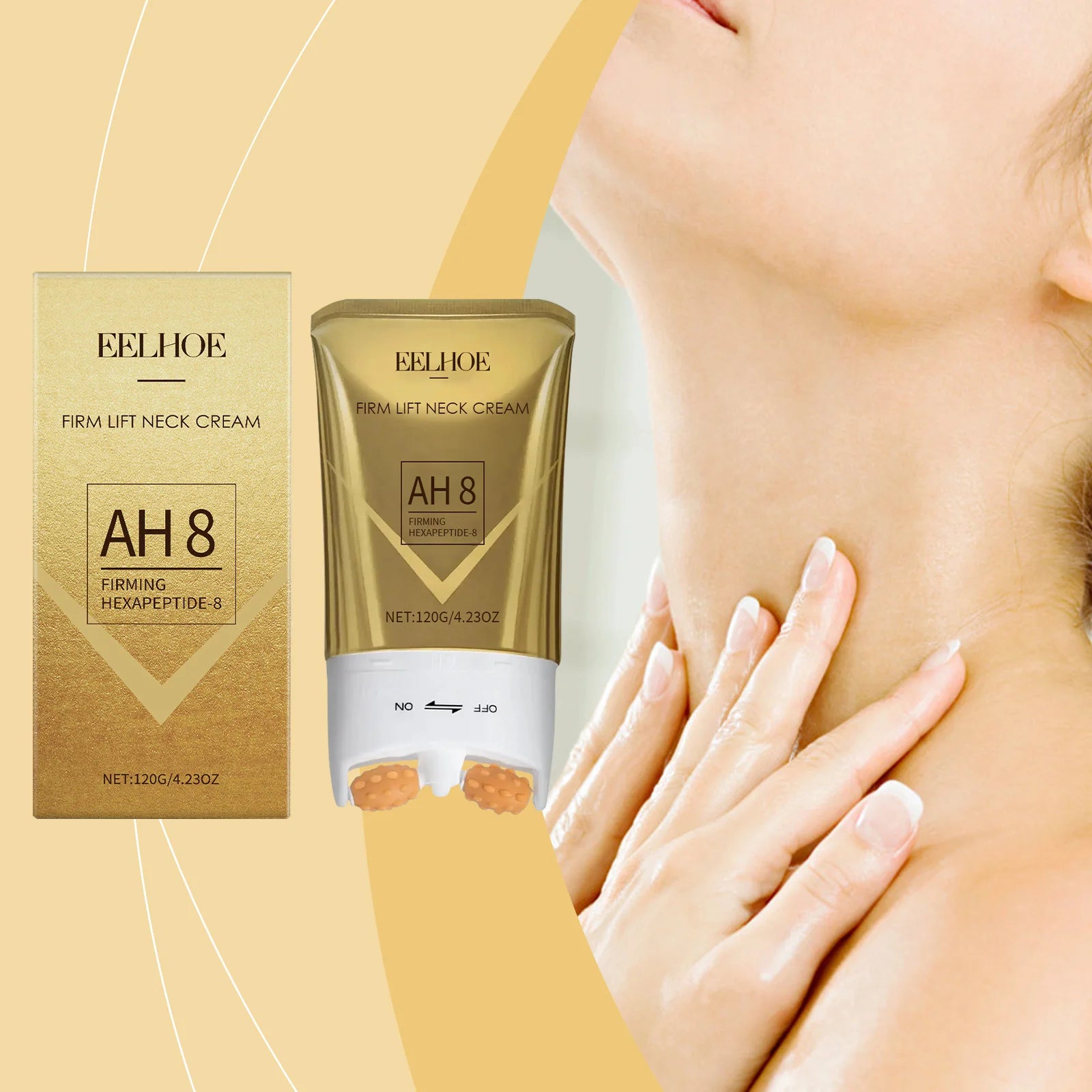 Eelhoe Roller Neck Cream Gently Moisturizes Cares For Neck Skin Leaving Elastic Delicate Soothing Dry Moisturizing Neck Cream Oasis Select