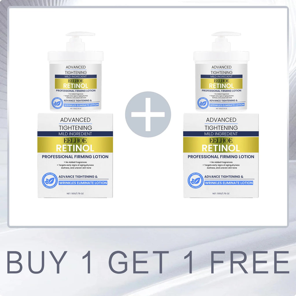 EELHOE Retinol Body Lotion Skin Tightening Elasticity Improve Sagging Moisturizing Nourishing Skin Smooth Repair Skin Care Cream Oasis Select Buy 1 for 1 Free