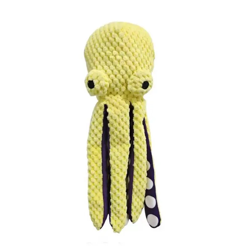 Pet Octopus Indestructible Dog Toy For Aggressive Chewers Squeaky Interactive Anxiety Relief Toy For All Dogs Pet Supplies Oasis Select B