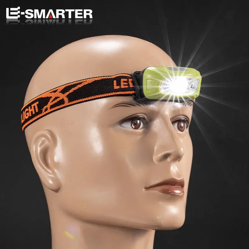 Portable Mini Sensor Headlamp LED Strong USB Rechargeable Head Light Flashlight Night Fishing Camping Headlights Front Lantern Oasis Select