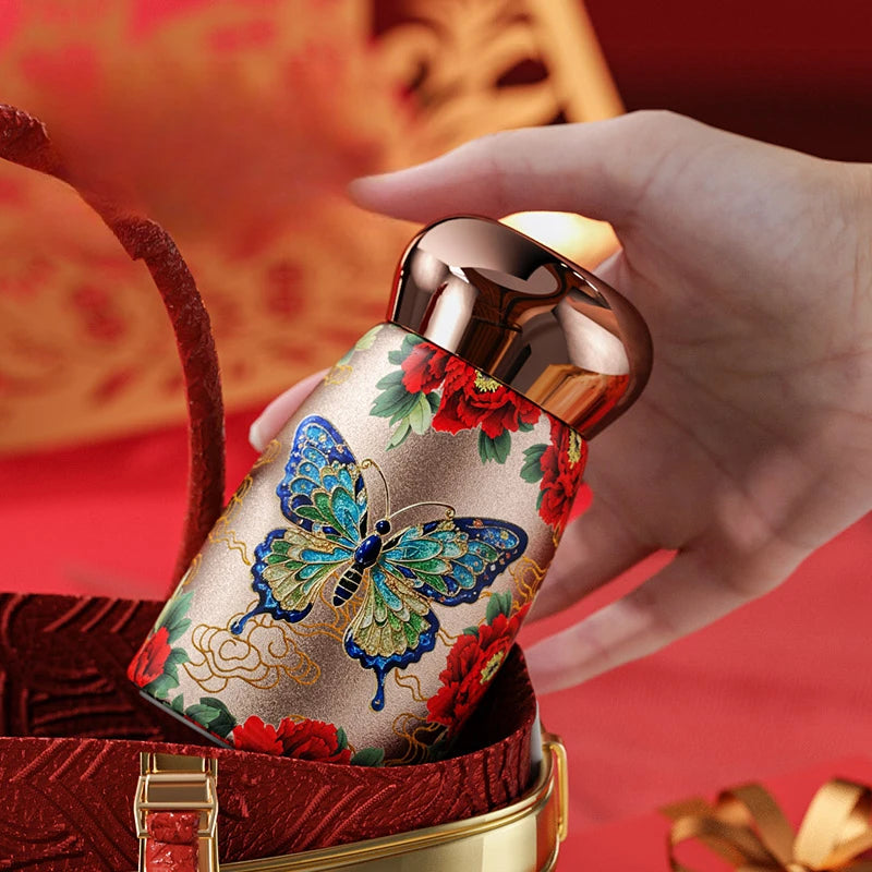 2025 New Mini Ceramic Thermos Cup Compact Portable Intelligent Temperature Lasting Insulation Small Capacity Water Cup Oasis Select