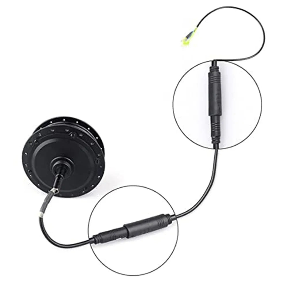 Electric vehicle 9pin motor cable brushless hub motor wire 50cm male female connectors waterproof fit 400W motor Oasis Select