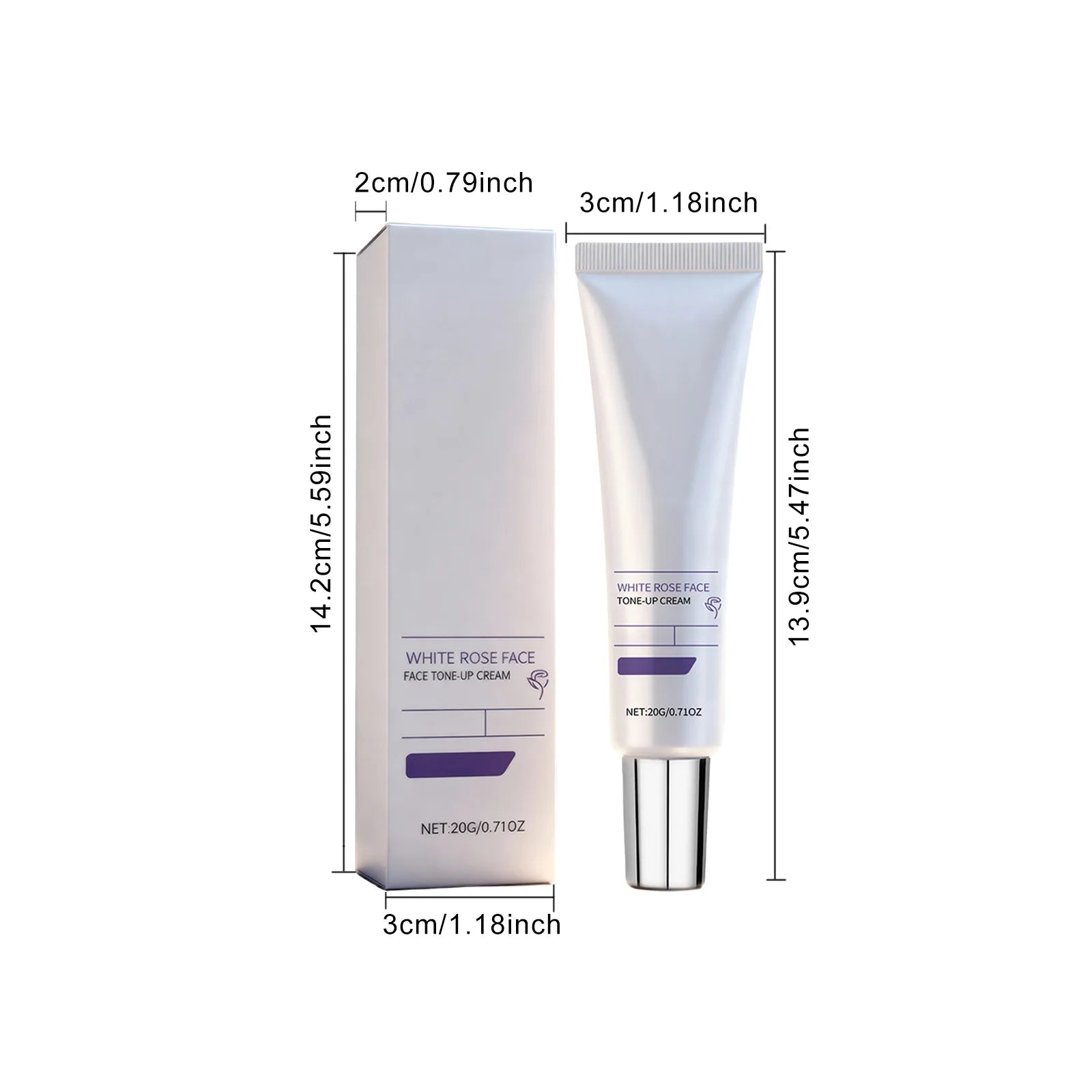 Hoygi White Rose Day Cream – Niacinamide & Hyaluronic Acid Brightening Face Cream Oasis Select 20g Boxed