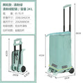 Multi-functional Household small cart folding pull goods handling trailer shopping cart luggage trolley Oasis Select Fresh green B