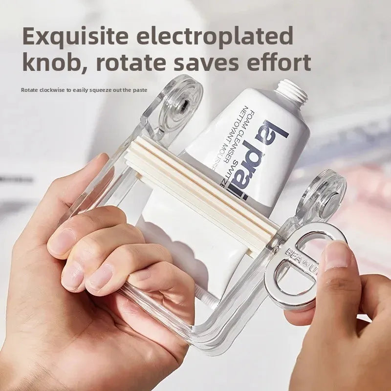 1pcs Rolling Tube Squeezer Toothpaste Dispenser Holder Multi-Purpose Cosmetic Cream Squeezer for Bathroom Makeup Organize Oasis Select