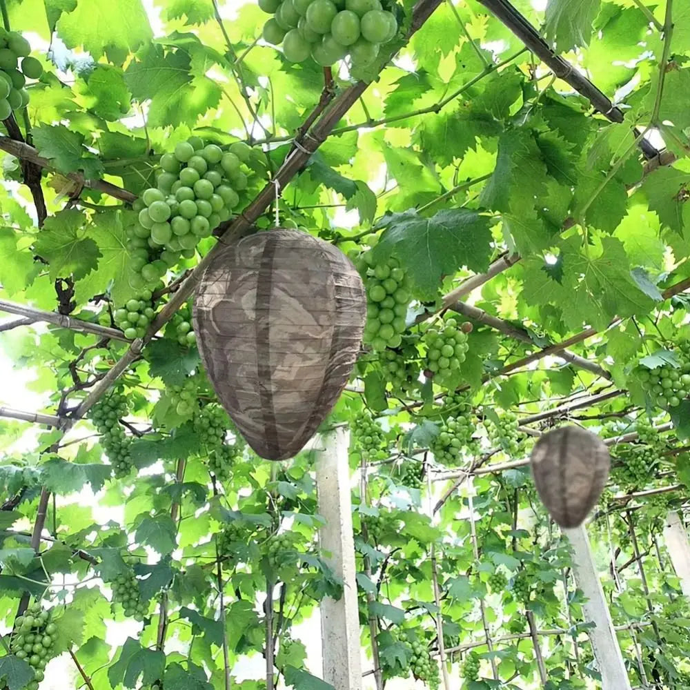Trap Waterproof Wasp Nest Decoy Eco-Friendly Paper Artificial Beehive Reusable Hanging Beehive Lantern Patio Oasis Select