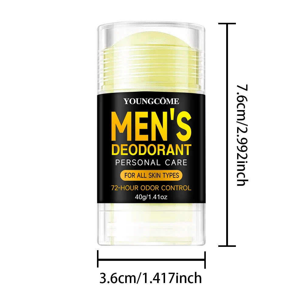 Men Sandalwood Deodorant Stick Anti Sweating Keep Drying Lasting Fragrance Remove Armpit Odor Underarm Refresh Sticks Refresh Oasis Select ROSE