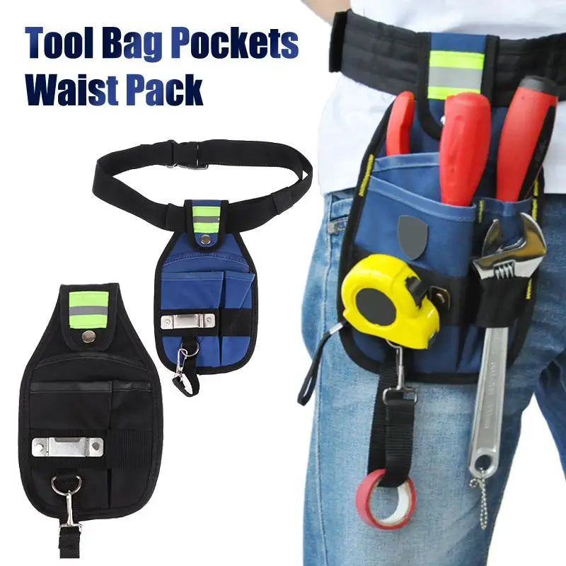 Portable Multifunctional Tool Waist Bag Electrician Pocket Storage Bag Maintenance Tool Bags Screwdriver Kit Holder Pouch Oasis Select