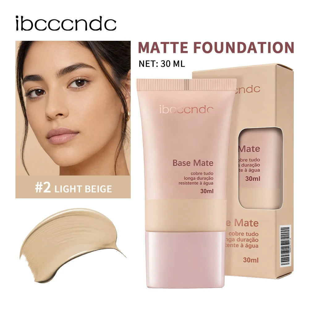 Matte Foundation Natural Coverage Smooth Skin-Friendly Deep Skin-Nourishing Long-Lasting & Waterproof Gentle Cares Foundation Oasis Select Light Beige